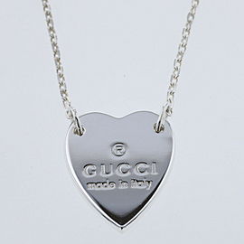 GUCCI 925 Silver Necklace LXGBKT-786