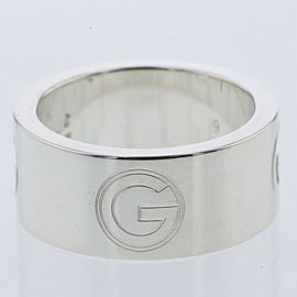 GUCCI 925 Silver G logo wide Ring LXGBKT-562