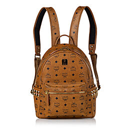 MCM Visetos Stark Leather Backpack