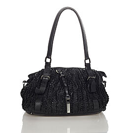 Burberry Ruffled Lowry Leather Satchel