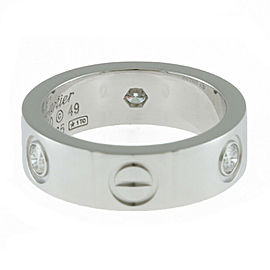 CARTIER: 18K white Gold Ring US4.75 ,EU49- LXKG-370