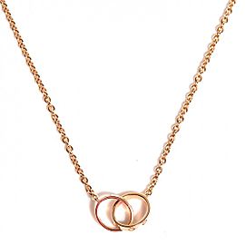 Cartier Rose Gold Love Double Necklace