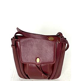 Cartier Bordeaux Leather Crossbody Messenger 27cart68