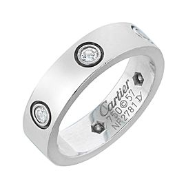 Cartier Love White Gold with diamonds Ring Size 57 (6)