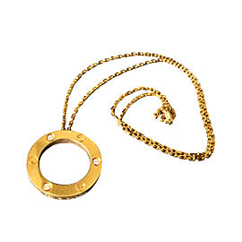 Cartier Yellow Gold & Diamond Circle of Love Necklace