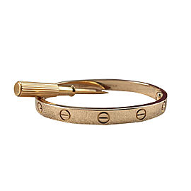 Cartier Love 18K Yellow Gold Bracelet Size 16