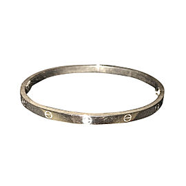 Cartier Love White Gold Mini Bracelet Size 16