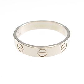 Cartier 18K white Gold Mini Love Ring LXGYMK-363