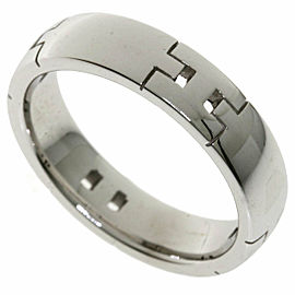 HERMES 18k White Gold Hercules Ring LXGQJ-1020