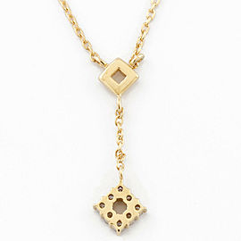 VENDOME: 18K Yellow Gold Square motif necklace LXKG-401