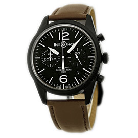 Bell & Ross "Vintage" Chronograph Black PVD Stainless Steel Mens Watch