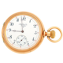 Mathey 18K Rose Gold Vintage Pocket Watch