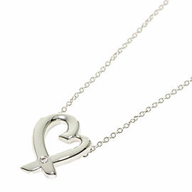 TIFFANY&Co. Loving Heart Diamond Silver Necklace LXGQJ-593