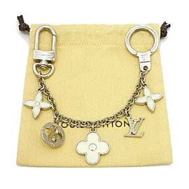 LOUIS VUITTON Acetate/Zamak Chain Fleur De Epi Bag Charm Key Holder