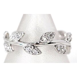 Tiffany & Co. Paloma Picasso 18k White Gold Olive Leaf Ring