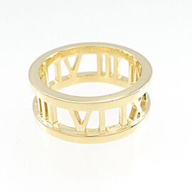 TIFFANY & Co Atlas Open 18k Yellow Gold US4.0 Ring