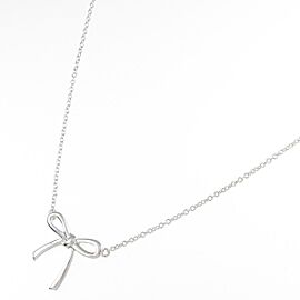 TIFFANY & Co 925 Silver Ribbon Necklace LXGKM-60