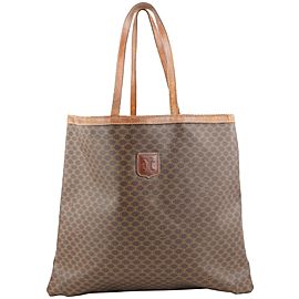 Celine Brown Monogram Macadam Tote Bag Shopper 351cel224