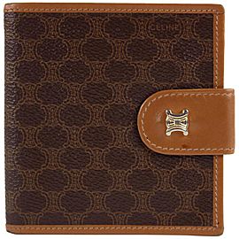 Céline Brown Monogram Macadam Bifold Wallet 11CEL1221