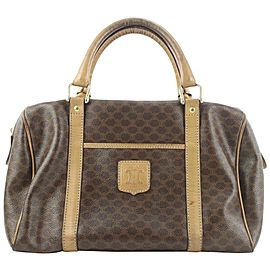 Céline Brown Monogram Macadam Boston Duffle Bag 20cel121