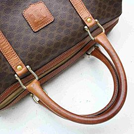 Céline Macadam Boston Duffle Monogam Triomphe 860050 Brown Coated Canvas Weekend/Travel Bag