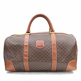 Céline Céline Macadam Boston Duffle Monogram 869224 Brown Coated Canvas Weekend/Travel Bag