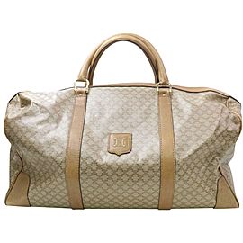 Céline Macadam Boston Duffle Monogram 871709 Beige Coated Canvas Weekend/Travel Bag