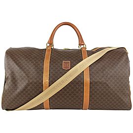 Céline Monogram Macadam Boston Duffle with Strap 5CE1020