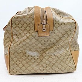 Céline Macadam Boston Duffle Signature Monogram 870703 Beige Coated Canvas Weekend/Travel Bag