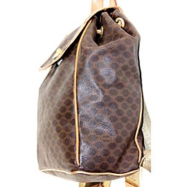 Céline Macadam Monogram 866875 Brown Coated Canvas Backpack