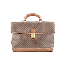 Celine Brown Monogram Macadam Attache Briefcase 352cel224