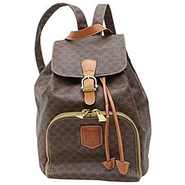 Céline Macadam Monogram Mini 871534 Brown Coated Canvas Backpack