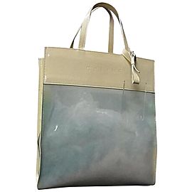 Céline Naked Clear Shopper Translucent 239717 Blue Vinyl Tote