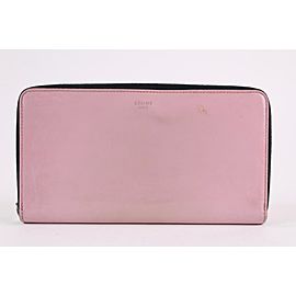 Céline Pink Patent Leather Continental Zip Around Wallet Zippy L4CEL1221