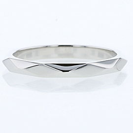 Boucheron 950 Platinum Facet Medium Ring LXGBKT-995