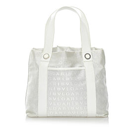 Bvlgari Logomania Canvas Tote Bag