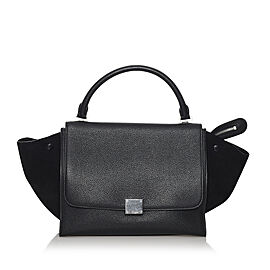 Celine Small Trapeze Leather Satchel