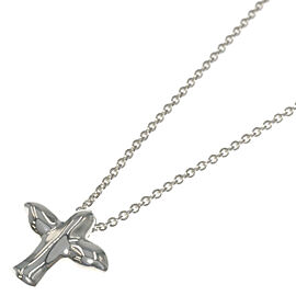 Tiffany & Co 925 Silver Bird cross Necklace QJLXG-2512