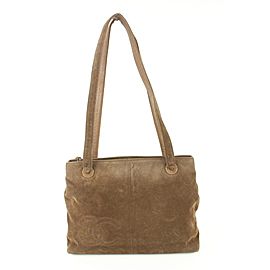 Chanel Brown Suede CC Zip Tote Bag 107c37