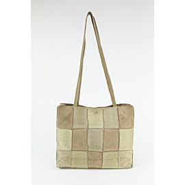 Chanel Beige Suede Patchwork Tote Bag 1130c11