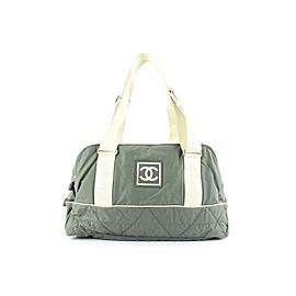 Chanel Grey Sports Logo CC Boston Duffle Bag 1ch2lm