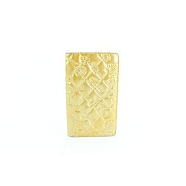 Chanel Quilted Long Bifold Wallet 230674 Yellow Patent Leather Clutch