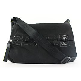 Chanel Black Sports Logo CC Messenger Crossbody 556cks310