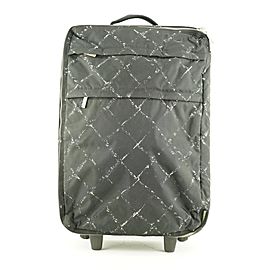 Chanel Black New Line Rolling Luggage Trolley Suitcase 584ccs312