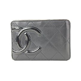 Chanel Black Quilted Cambon Ligne Card Holder Wallet Case 679cas618