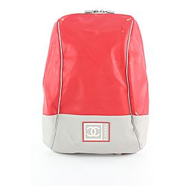 Chanel Red Sports Logo CC Backpack 920cas414