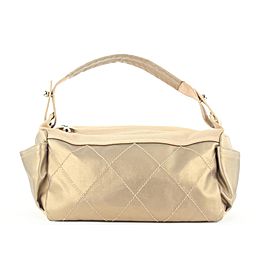 Chanel Metallic Champagne Gold Quilted Biarritz Hobo Bag 183ccs28