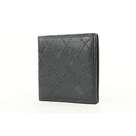 Chanel Black Quilted Caviar Leather Bifold Men's Wallet 667cas618