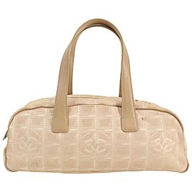 Chanel Beige New Line Boston Bag 862595