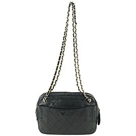 Chanel Black Quilted Lambskin Camera Crossbody Bag 492cas67